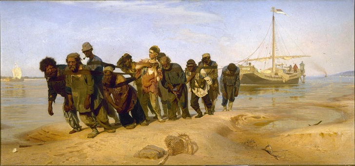  «Бурлаки на Волге» (1870-1873)