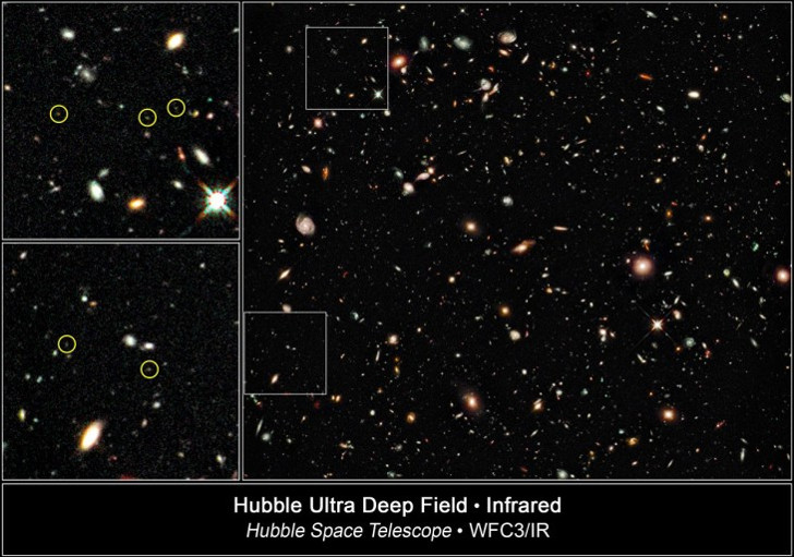 Телескоп Хаббл запечатлел наиболее отдалённый угол макрокосмоса.