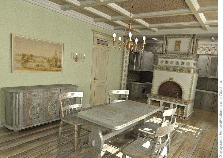 Кухня с русской печью. Фото с сайта storika.ucoz.ru