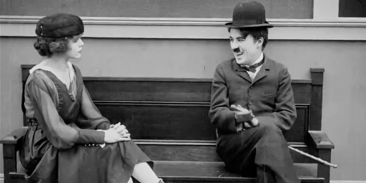 Кадр из фильма «Каток». Режиссер Чарли Чаплин. 1916 год