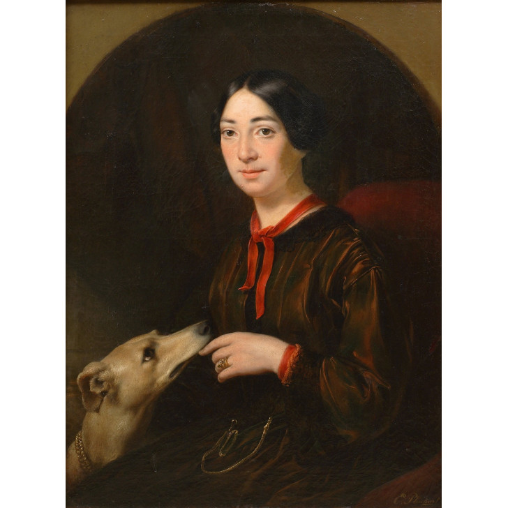 Е. Плюшар. Портрет Полины Виардо. 1853 год