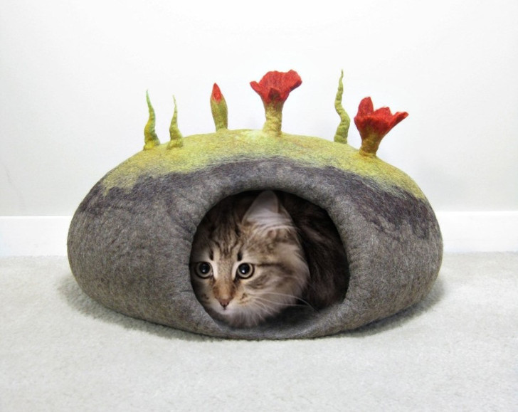 Войлочная пещера для кошки