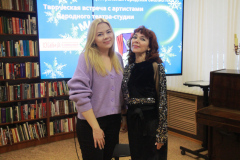 Актёры театра «Миг» на встрече со зрителем (фото В.Кузьмин, январь, 2023)