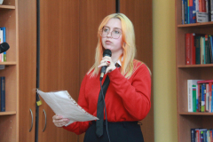 Поэтическая встреча в читальном зале Солнечногорской Центральной библиотеки имени Виктора Гаврилина (фото В.Кузьмин, март, 2022)