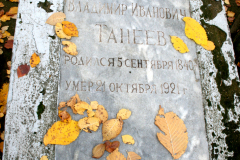 Эмилия Павловна, жена Владимира Ивановича Танеева, она похоронена рядом с мужем и сыном в Клину, на Демьяновском погосте