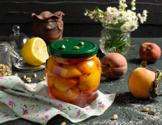 Персики в лимонном сиропе на зиму — быстро и вкусно