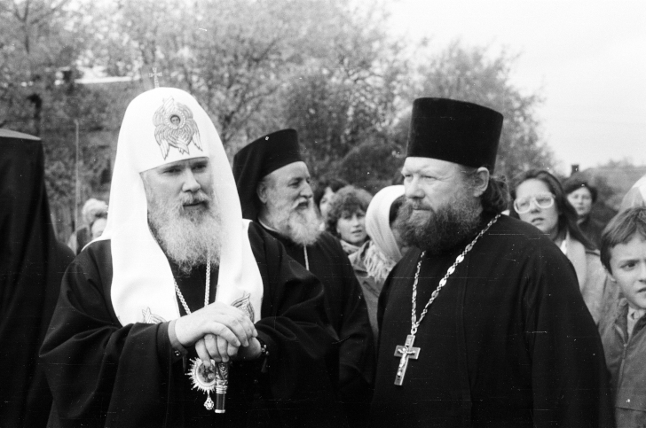 1992г.09.30 (патриарх Алексий и настоятель о. Борис)