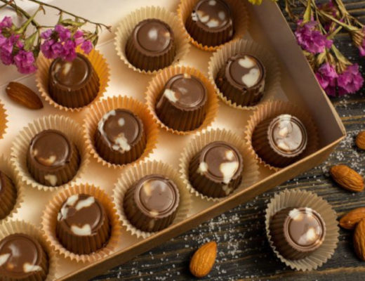 Домашние шоколадные конфеты с марципаном