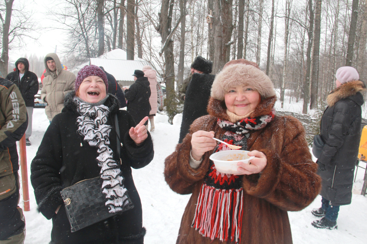 Масленичные гуляния в усадьбе Демьяново (фото В.Кузьмин, февраль, 2023)
