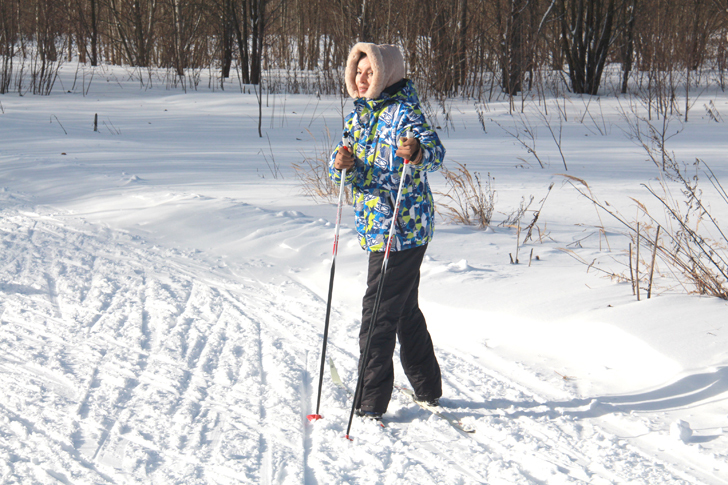 Лыжная прогулка в 5 микрорайоне г.Клин (фото Марина и Василий Кузьмины, февраль, 2023)