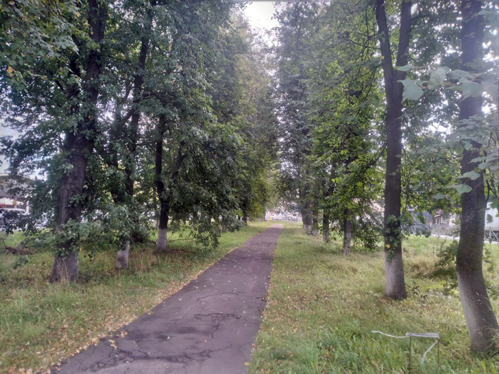 г.Клин, Ленинградское шоссе (фото из архива сайта infoce-klin.ru, сентябрь, 2023)