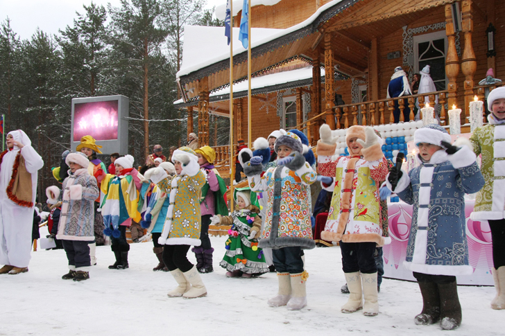 Поздравление в Вотчине. Поездка к Деду Морозу в Великий Устюг (фото В.Кузьмин, 2011 год)