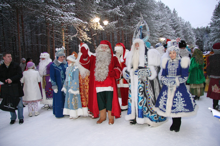 Прибывшие гости. Поездка к Деду Морозу в Великий Устюг (фото В.Кузьмин, 2011 год)