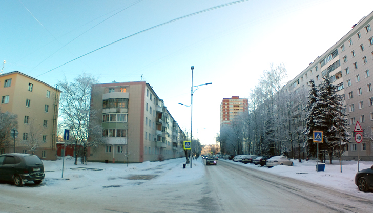 г.Клин, ул.Дзержинского (фото В.Кузьмин, январь, 2024)