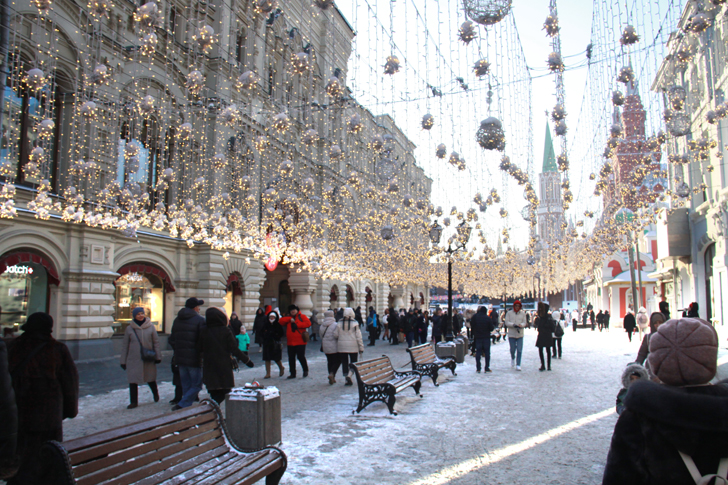Прогулка по рождественской Москве (фото В.Кузьмин, январь, 2024)