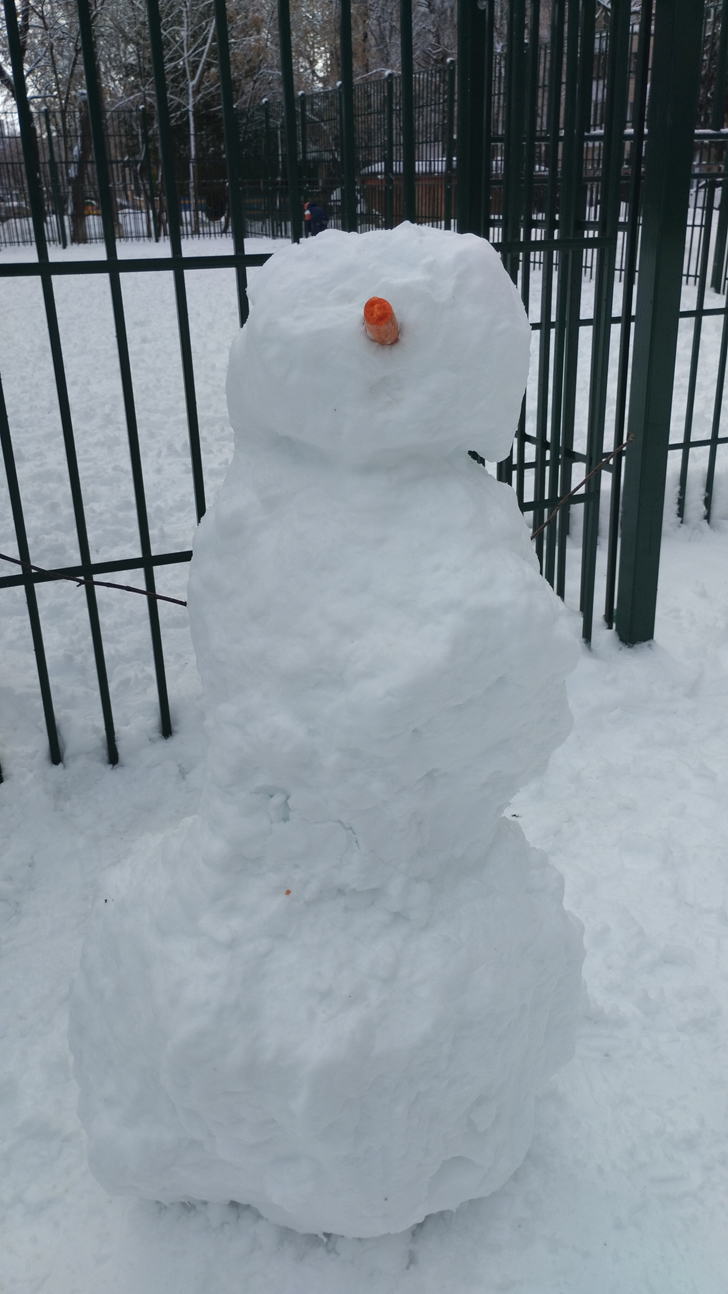 Снеговик из сказочной страны (фото В.Кузьмин, февраль, 2024)