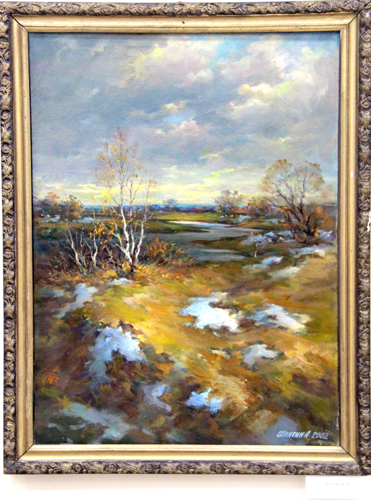 Выставка Александра Шлягина в выставочном зале имени Ю.В. Карапаева (фото В.Кузьмин, март, 2024)
