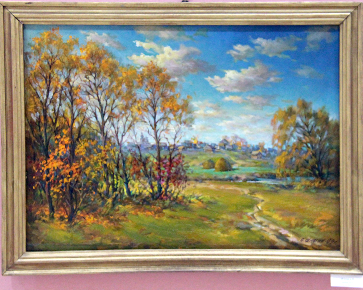 Выставка Александра Шлягина в выставочном зале имени Ю.В. Карапаева (фото В.Кузьмин, март, 2024)