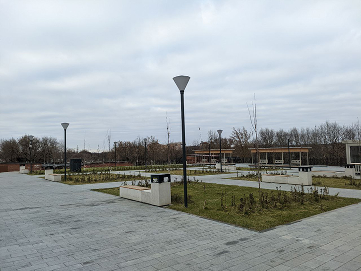 Г.Клин, сквер «Купеческий» (фото Олег Д., ноябрь, 2024)