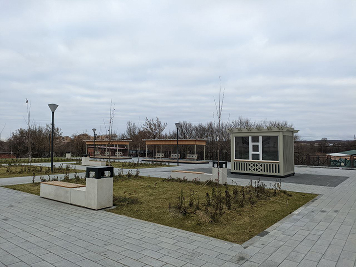 Г.Клин, сквер «Купеческий» (фото Олег Д., ноябрь, 2024)