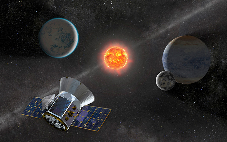 «Охотник» за экзопланетами TESS. Credit: NASA