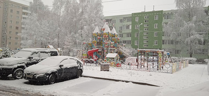 г.Клин, ул.Мечникова, зима 2020/2021 год (Фото В.Кузьмин)