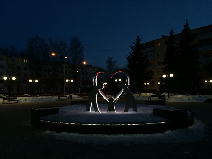 Город Клин, сквер Афанасьева (фото Олег Д., 2017)