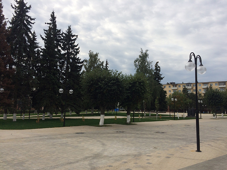 Город Клин, сквер Афанасьева (фото Олег Д., 2017)