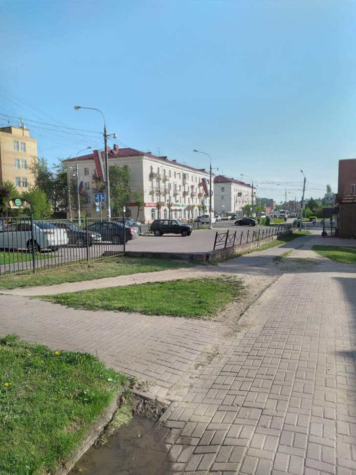Г.Клин, ул.Гагарина (фото infoce-klin.ru, май 2021 года)