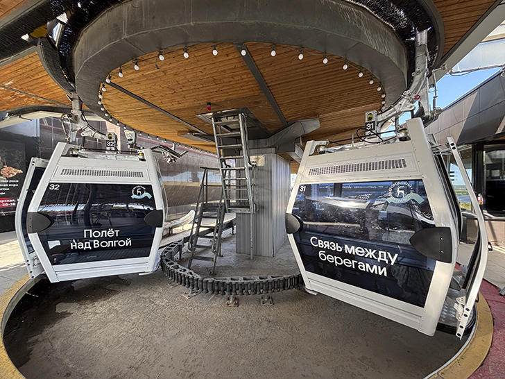 Арт-объект «Нижегородская стрелка» и поездка на канатной дороге (фото Олег Д., июль, 2025)