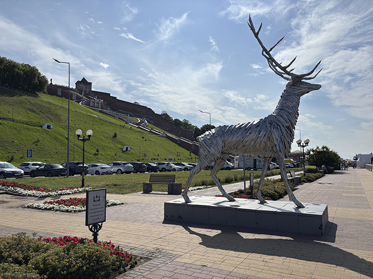 Прогулка по Нижне-Волжской набережной в Нижнем Новгороде (июль, 2025)