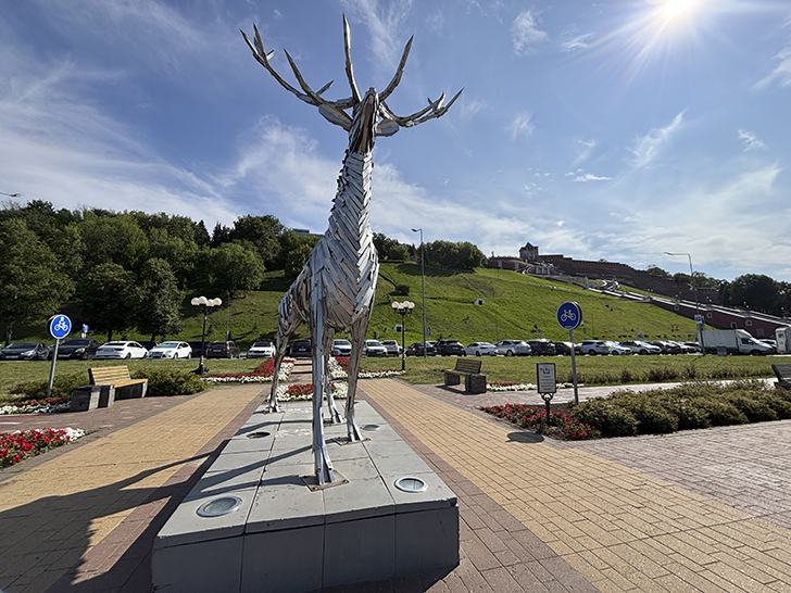 Прогулка по Нижне-Волжской набережной в Нижнем Новгороде (июль, 2025)