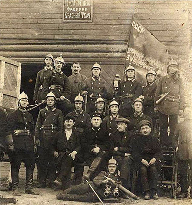 Пожарная часть на территории Зубовской марлевой фабрики