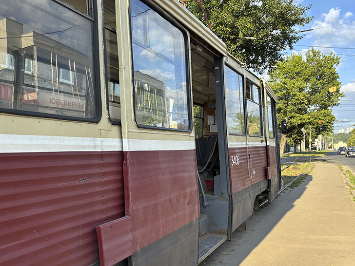 Трамвайная система Нижнего Новгорода (фото Олег Д., июль, 2025)