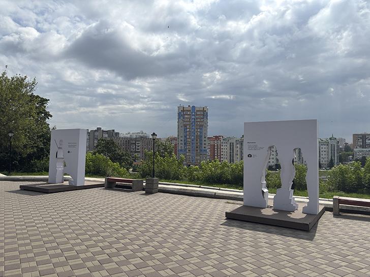 Сквер «Тургеневский бережок» в Орле (фото Олег Д., июль, 2025)