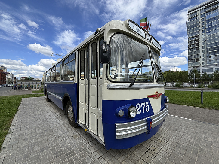 Музей трамваев и троллейбусов вблизи метро Суконная слобода (фото Олег Д., июль, 2024)