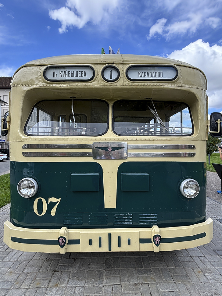 Музей трамваев и троллейбусов вблизи метро Суконная слобода (фото Олег Д., июль, 2024)