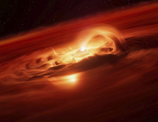 Художественное представление свободноплавающей экзопланеты Cha 1107-7626. Credit: ESO/L. Calçada/M. Kornmesser