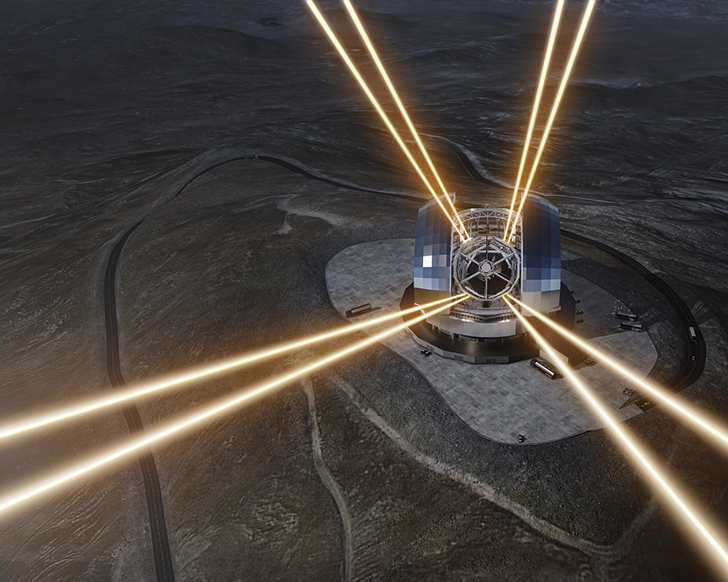 Художественное представление Чрезвычайно Большого Телескопа ESO. Credit: ESO