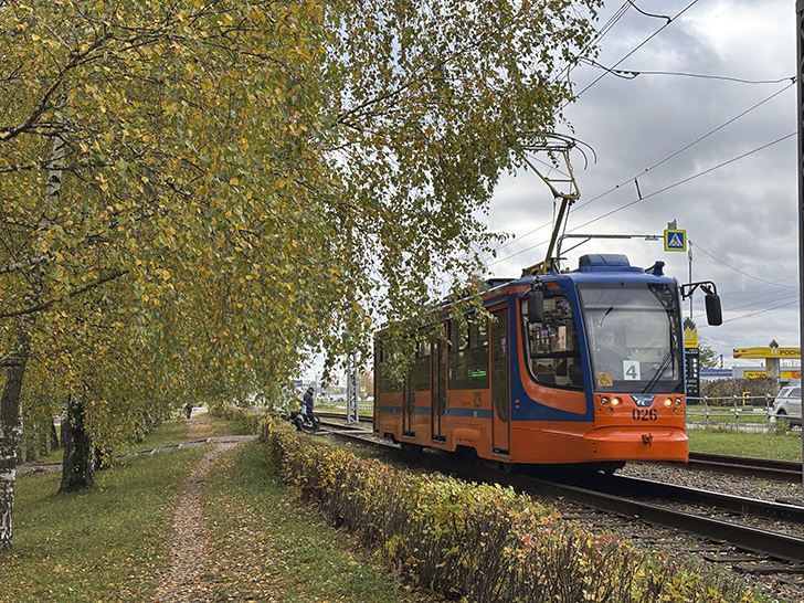 Коломенский трамвай (фото Олег Д., осень, 2025)