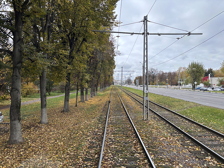 Коломенский трамвай (фото Олег Д., осень, 2025)