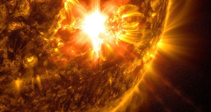 Вспышка на Солнце, произошедшая 10 мая 2024 года. Credit: NASA SDO