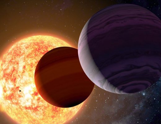 Художественное представление системы звезды V1298 Tau. Credit: Gabriel Pérez Díaz, SMM / IAC