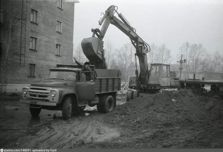 Снимок 1977 года строительство Клин 5